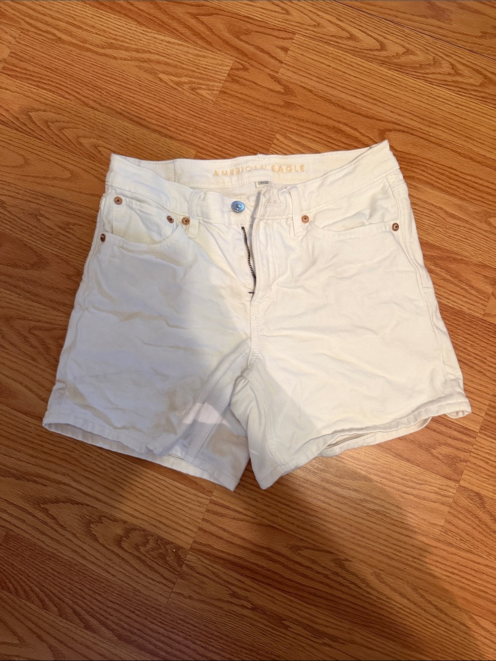 American Eagle Outfitters White Denim Jean Shorts